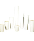 Top Shelf Wooden Furniture Legs Heavy Duty Replacement Riser Feet For Sofas Tables And Cabinets Set Of Four solid white riser legs.