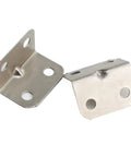 Rock Solid Heavy Duty L Brackets No Sweat Assembly Furniture Hardware Pack Metal L Shaped corner supports showing metal design.