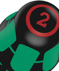 Close-up of a color-coded handle from Kraftform Big Pack 300 14 Piece Pro Grade Screwdriver Set with ergonomic design, number 2 visible.