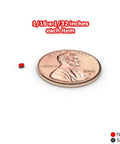 Ultra Tiny Round Disc Magnets 1/16x1/32 Inch N52 Rare Earth Magnets next to penny for size comparison