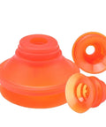 Grab this awesome one-pack of VB Series Polyurethane Pneumatic Suction Cups for Your Industrial Manipulator Needs, orange color, various sizes.