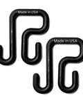 Made In USA Heavy Duty Bucket Hooks Two Pack For Aerial Bucket Lifts, Fortelene Plastic, for Tool Bags or Aprons.
