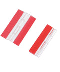 Self Adhesive Clear Acrylic Hinges For Cabinets Drawers And Furniture DIY Projects Transparent 65mm By 40mm Easy Peel And Stick