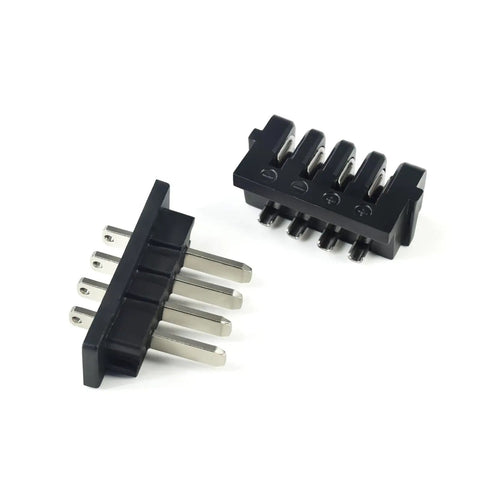 Ebike Battery Power Discharge Connector 4 Pins Male Or Female Plug For Hailong 1 2 Max Base Plate Mounted Parts Replacement Compatible With Hailong Battery Box And Ebike Pack