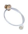 Heavy Duty High Pressure Air Hose Assembly For Robinair 16106 Genuine Standard Air Tool Fittings, clear hose with brass fitting
