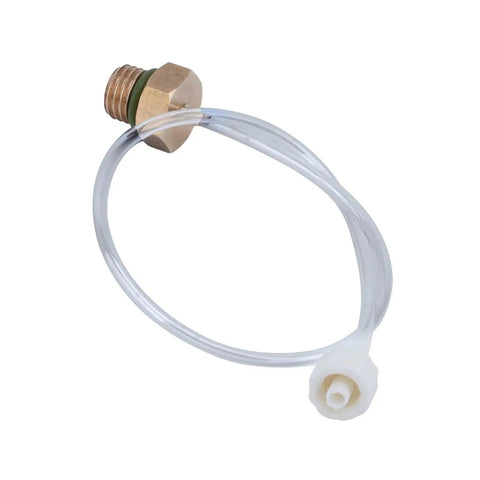 Heavy Duty High Pressure Air Hose Assembly For Robinair 16106 Genuine Standard Air Tool Fittings, clear hose with brass fitting