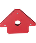 Close-up of red 90-degree magnet from 4-Piece Welding Magnets Set With 25Lb Hands-Free Hold Heavy-Duty Magnetic Holder