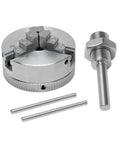Hella Sturdy 3 Jaw Self Centering Wood Lathe Chuck For Cnc Drilling Milling Machines And Woodworking Setups featuring zinc alloy, 48mm size.