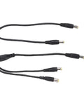 Seamless 36W DC UPS With Bright LED Display For Rock Solid Router Backup power connection cables with connectors.