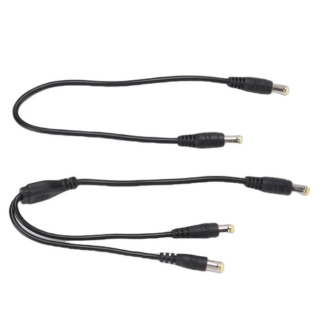 Seamless 36W DC UPS With Bright LED Display For Rock Solid Router Backup power connection cables with connectors.