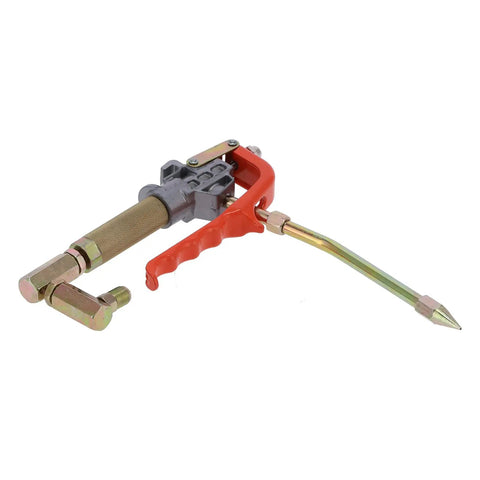 Manual Grease Gun With 360 Degree Rotary Universal Joint for Mechanical Equipment Maintenance, Alloy Tool, angled view
