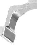 Industrial Beefed-Up Steel Presser Foot Replacement For Sewing Machines, Heavy Duty Zipper Foot, Universal Flat Bed, Fits Leather Laminated Fabric And Other Heavy Materials, Durable Spare Parts close-up silver steel
