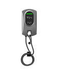 Heavy Duty Commercial Electric Vehicle Charging Station Standalone Level 3 EVSE Fast Charger with cable and RFID access.