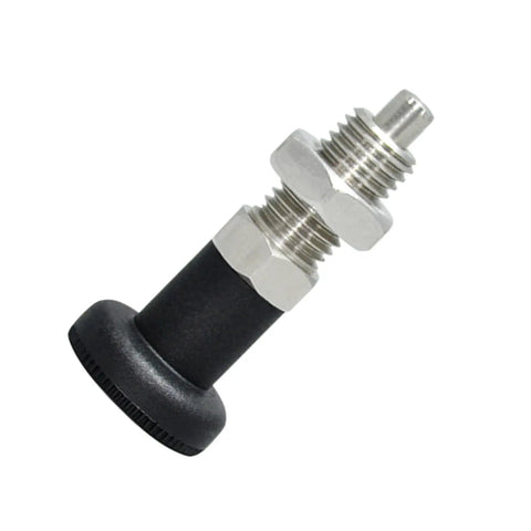 Nose Spring Plunger Set In Four Sizes With Self Locking Knob And Spring Return Indexing For Precision Tooling, stainless steel