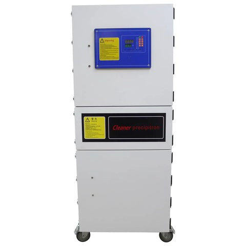 Front view of Industrial Pulse Dust Collector With PTFE Filter For 0.3 Micron Dust And 99.8 Percent Efficiency, 220V Mobile