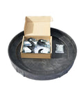 Heavy Duty Drum Dolly Cart For 30 And 55 Gallon Drums Up To 900 Lb Capacity With 2 Tier Platform And 5 Swivel Casters