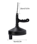 Heavy Duty 33 Foot Plumbing Snake Auger Kickin Stubborn Drain Clogs Right Out With Bendable Grip Handle and Rollin Drum for unclogging sinks and toilets.
