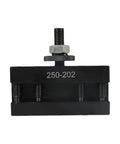BXA Wedge Style Mini Lathe Tool Post Rack For Machines Up To 15 Inch Swing showing compact design with rugged steel construction.