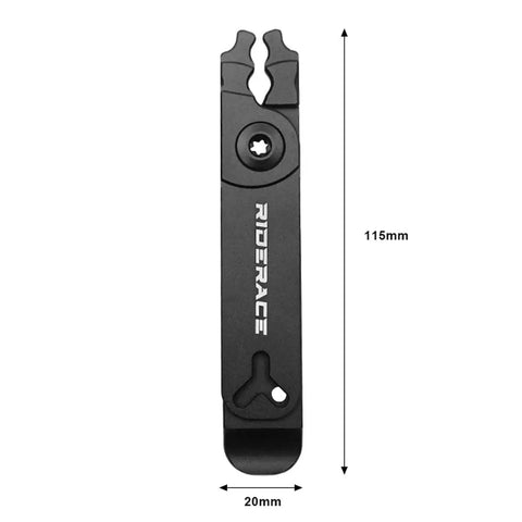 Five In One Chain Link Pliers For Bicycles With Built In Tire Lever And Installation Aid CNC Machined Aluminum Ultra Lightweight