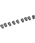 Nine spring collets from Morse Taper Drill Chuck Kit With Connecting Shaft And Carbon Steel Collet Chuck Pro Grade ER Wrench.