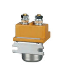 Heavy Duty DC Contactor 80Amp 24V Coil Normal Open Gold Plated Contacts Hella Reliable Industrial Relay Switch mounted securely.