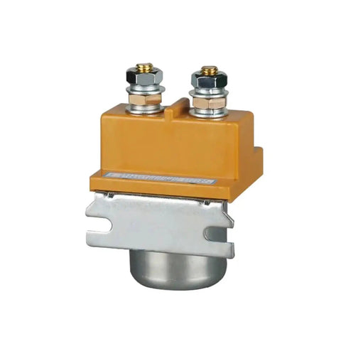 Heavy Duty DC Contactor 80Amp 24V Coil Normal Open Gold Plated Contacts Hella Reliable Industrial Relay Switch mounted securely.