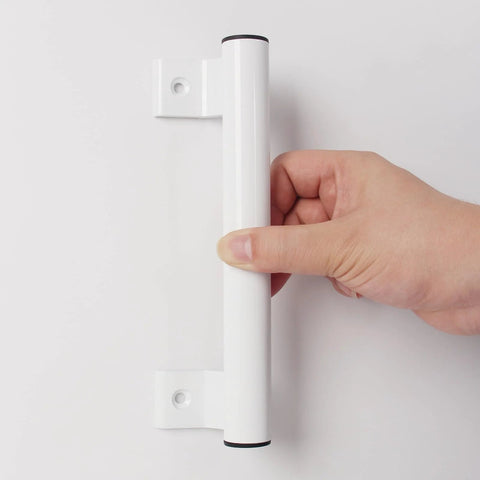 205mm Aluminum Alloy Sliding Door Handle Durable Rustproof Long Pull Handle For Glass Doors Balcony Bathroom Barn Closet Furniture Modern Metal Design In Black White Or Gray
