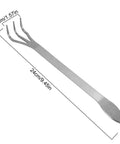 Root Rake For Bonsai And Garden Soil Loosening Three Prong Stainless Steel Tool With Ergonomic Handle For Outdoor Yard Work