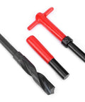 Heavy Duty Thread Repair Tool Kit 10Pcs M18x1.5mm Stainless Steel Twisted Drill Tap Wrench Threaded Insert Tap Insertion Tool