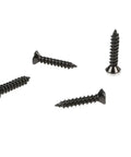 Beefy Tail Light Lens Upper Screw Kit For 2005 To 2013 Corvette C6, black metal 4-pack screws for tail light mounting