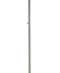 LED Torchiere Floor Lamp With Hand Painted Alabaster Shade Dimmer And Satin Nickel Finish Tall 71 Inch Steel Stand