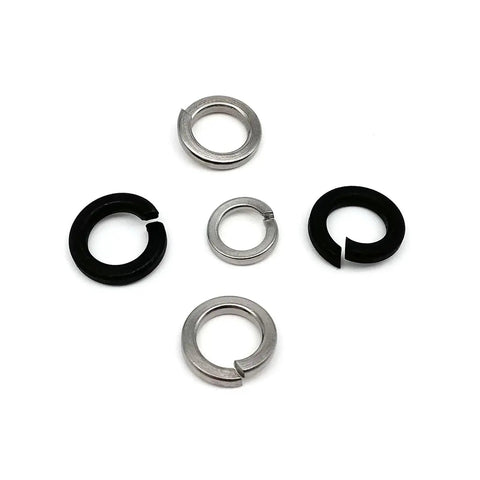 Must Have M2 To M8 Stainless Steel Split Lock Washer And Elastic Gasket Set In Black Carbon Steel 320 Piece Assortment Kit With 304 Grade Washers Prevents Loosening Spreads Pressure Surface Safe For Metal Projects, assorted washers