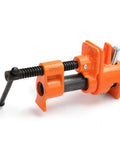 Heavy Duty 52 Pipe Clamp For One Half Inch Black Or Galvanized Pipe, Cast Iron Frame With Large One And A Half Inch Clamping Faces