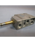 Heavy Duty Solenoid Valve For Excavator Pneumatic System Replacement Part MFH-3-1/8-S-SA 28616 R502, side view of metal housing