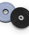 No Sweat Furniture Sliders For Carpet And Hardwood Floors 100 Pack Heavy Duty Glide Pads With Screws, rubber sliders in blue and black.