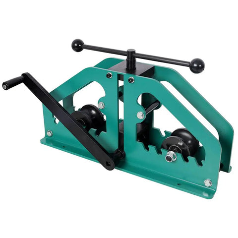 Upgrade Your Workshop With This Heavy Duty Aynuma Manual Tube Roller Bender Featuring A Standard One And A Half Inch Round Tube Die Set.