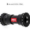 Threaded Press Fit Bottom Bracket For BB86 BB92 Frames To 24mm Cranks For MTB And Road Bikes, black material, 100g weight