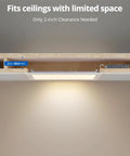 Four Pack 11 Inch Square LED Recessed Ceiling Light No Hassle 5CCT 2700K To 5000K Dimmable 24W 1920LM Ultra Thin