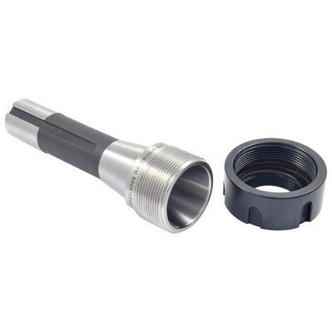 R8 ER-32 Collet Chuck With Drawbar End And Spanner Nut, Premium Hardened All-Ground Body For Long Tool Life, High-Precision CNC Milling Tool Holder, 8000 RPM, TIR Under.0002, Drawbar End R8 7/16-20