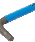 Close-up of blue color-coded hex key from Pro Grade Nine Piece Imperial L Key Set With Color Coded Hex Keys And Ballpoint Long Arm.