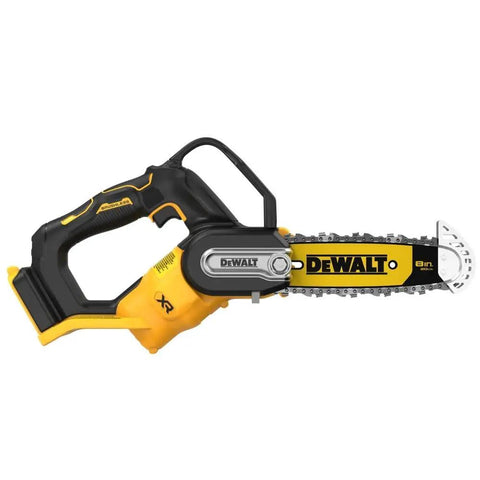 Cordless Pruning Chainsaw 20V 8 Inch For Quick Yard Trims, Lightweight One Hand Comfort Grip, DCCS623B Model, Black And Yellow