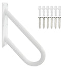 Solid Hold Wall Mount Handrail For Outdoor Steps With Non Slip Grip Safety Railing Takes Four Hundred Pounds with installation screws.
