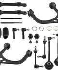 Heavy Duty Front Control Arm Kit For Dodge Challenger And Charger 2005 To 2010 Suspension Upgrade Solid Steel Construction Replaces Worn Parts Fast Installation, black steel components