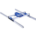 Router Sled Aluminum Alloy Planer Jig With Pro Grade Precision Guide Rail And Low Friction Slide, aluminum frame visible