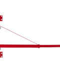 Beefy Heavy Duty Wall Mount Jib Crane For Electric Hoist, 660 Lb Max Load, 180 Degree Swivel Swing Arm, red steel frame