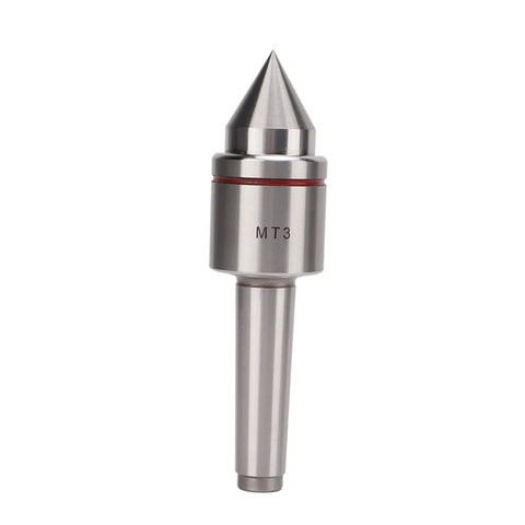 MT3 heavy-duty live tailstock center with 60-degree tip for wood and metal lathe
