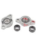 12mm Inner Diameter Pillow Block Bearing With Self Aligning Cast Housing 2 Bolt Flange Mount UFL001 Two Pack High Load Bearing