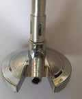 Bunsen Burner With Air And Gas Adjustment And Flame Stabilizer For Natural Gas And Propane Lab Heating Tool Stainless Steel Base