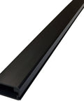 58 Inch Black Cable Raceway Wall Concealer And Cord Manager Stick For Indoor Use, Easy Install, Paintable PVC Channel 0.75 Inch Wide By 0.4 Inch High