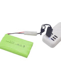 2 Pack 9.6V 2800mAh AA NiMH Rechargeable Batteries with Tamiya Plug and USB Charger Cables for RC cars, trucks, tanks, boats